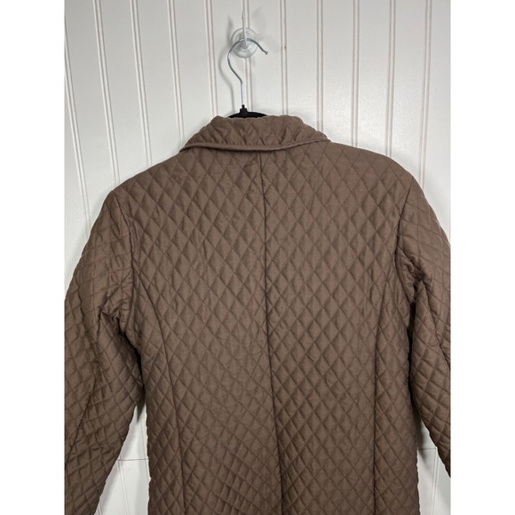 "Marvin Richards" Quilted Pattern Jacket Brown Women's Size Small - Picture 3 of 6